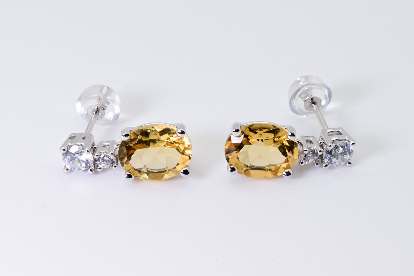 Natural Citrine Earrings, Crystal Yellow Color, S925 Sterling Silver, Birthday Gift, Mother’s Day Gift, Anniversary Gift, Xmas Gift for her