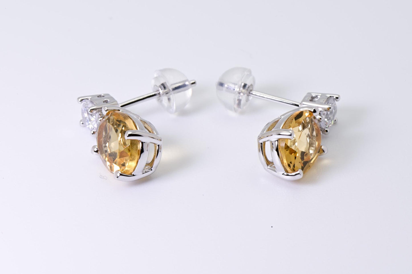 Natural Citrine Earrings, Crystal Yellow Color, S925 Sterling Silver, Birthday Gift, Mother’s Day Gift, Anniversary Gift, Xmas Gift for her