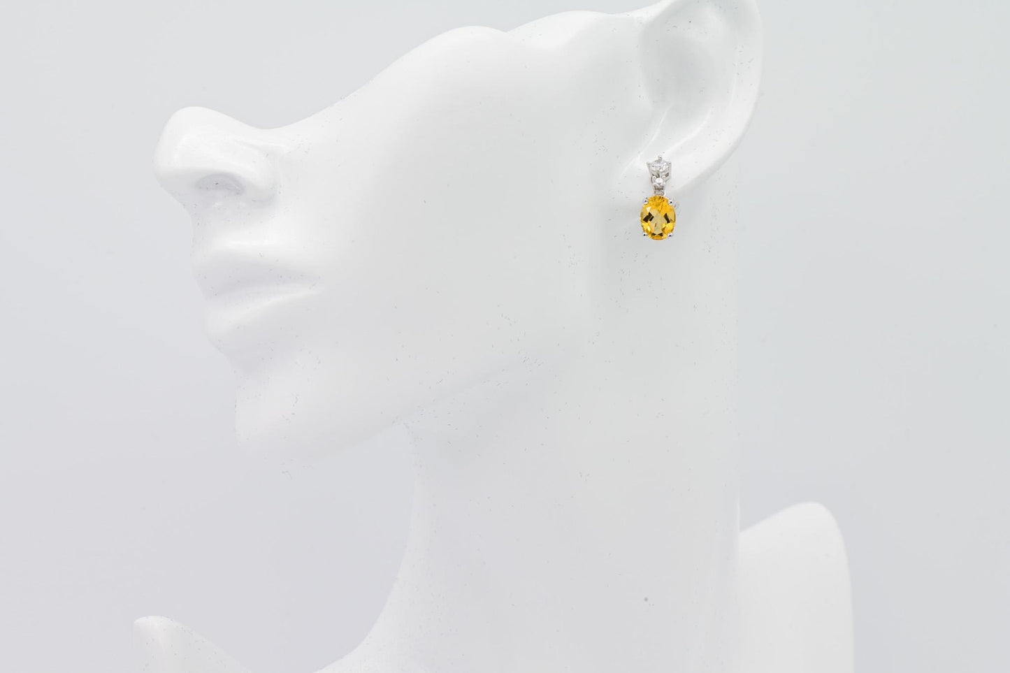 Natural Citrine Earrings, Crystal Yellow Color, S925 Sterling Silver, Birthday Gift, Mother’s Day Gift, Anniversary Gift, Xmas Gift for her