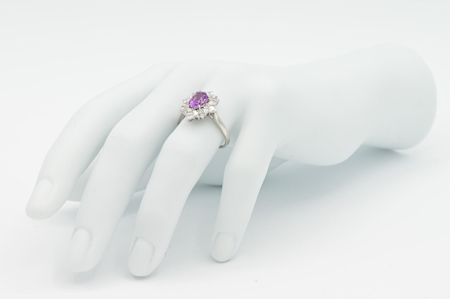 Natural Amethyst Adjustable Ring, Purple Cystal, S925 Sterling Silver, Birthday, Mother’s Day, Anniversary, Christmas Gift for her