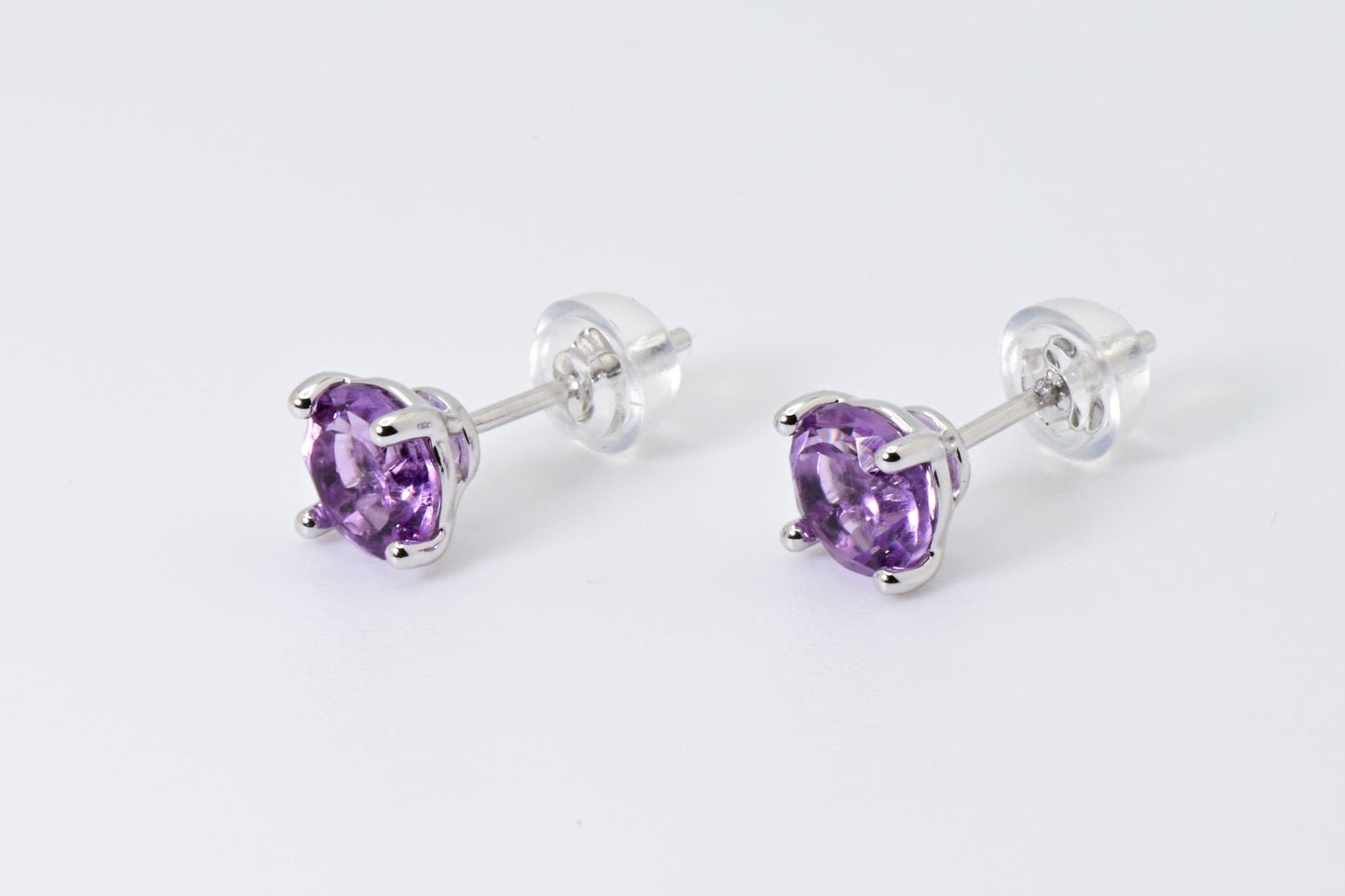 Natural Amethyst Earrings, Crystal Purple Color, S925 Sterling Silver, Birthday Gift, Mother’s Day Gift, Anniversary, Christmas Gift for her