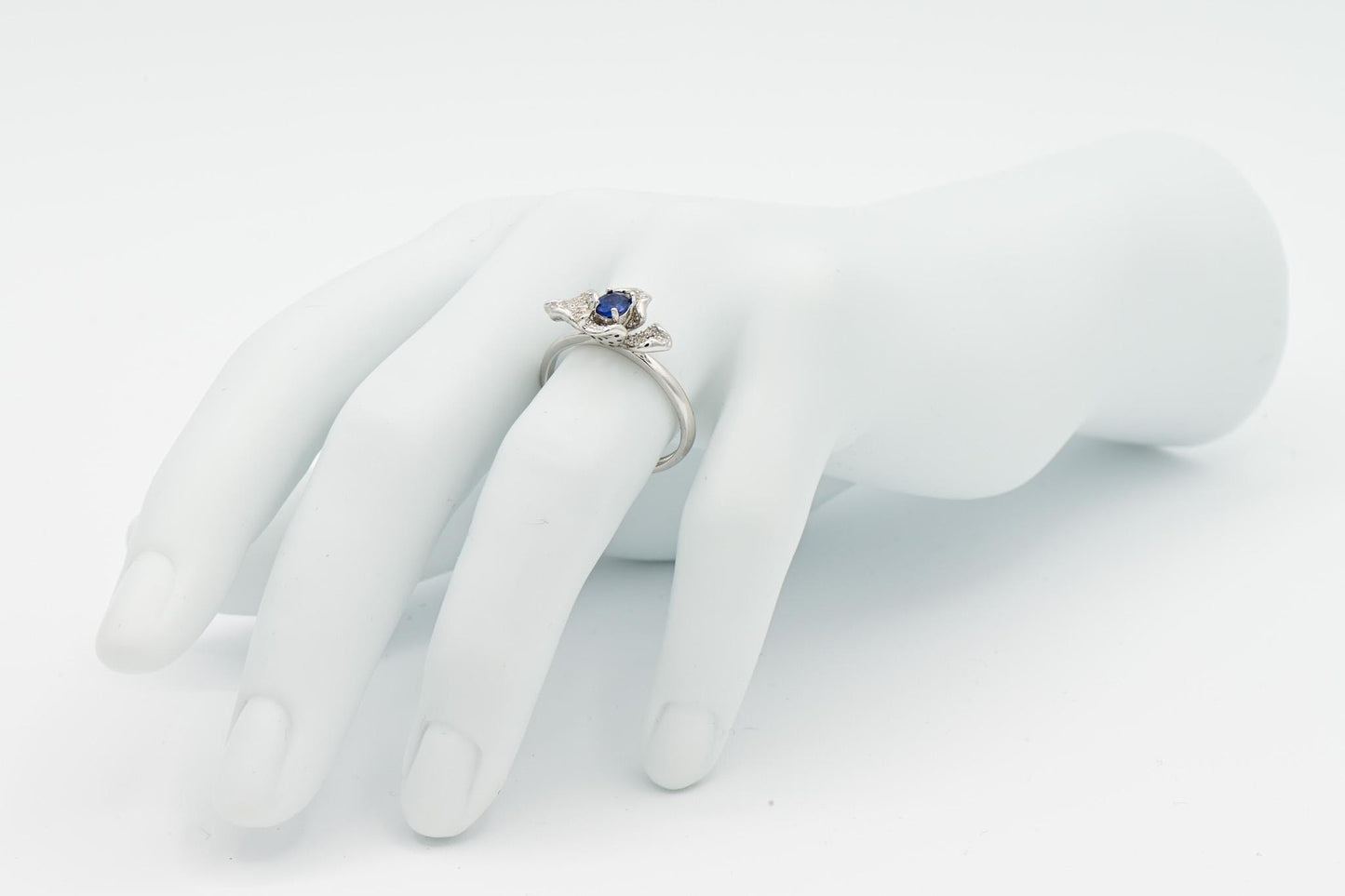 Natural Sapphire Adjustable Ring, Blue Color, S925 Sterling Silver, Birthday Gift, Mother’s Day Gift, Anniversary, Christmas Gift for her