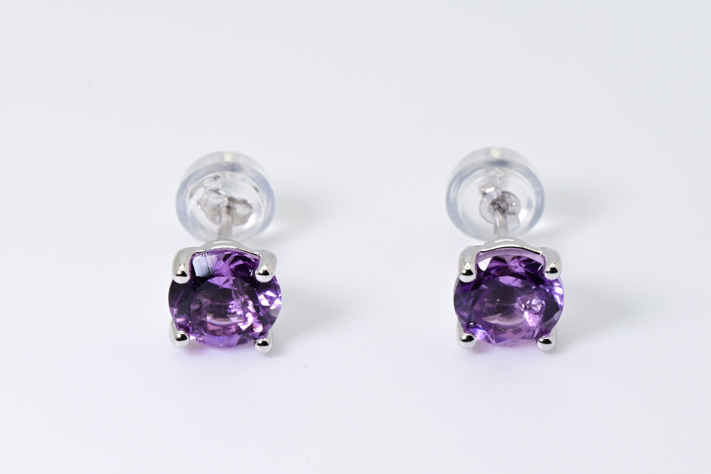 Natural Amethyst Earrings, Crystal Purple Color, S925 Sterling Silver, Birthday Gift, Mother’s Day Gift, Anniversary, Christmas Gift for her