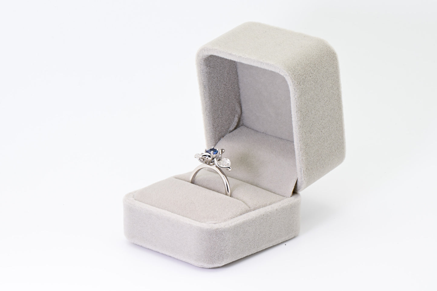 Natural Sapphire Adjustable Ring, Blue Color, S925 Sterling Silver, Birthday Gift, Mother’s Day Gift, Anniversary, Christmas Gift for her