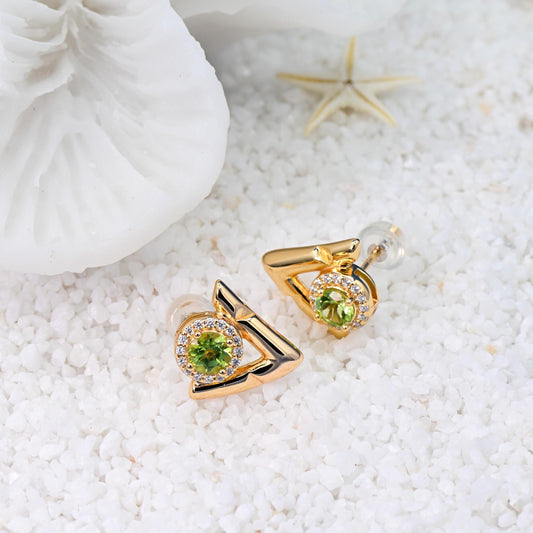 Natural Peridot Earrings, Refreshing Green Color, S925 Sterling Silver, Birthday Gift, Mother’s Day Gift, Anniversary, Xmas Gift for her